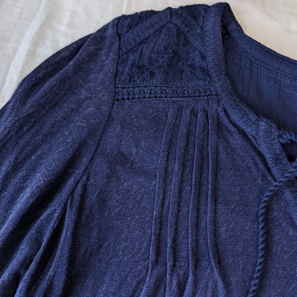 Lucky Brand Tassled tie chest Long Sleeve - Picture 6 of 9